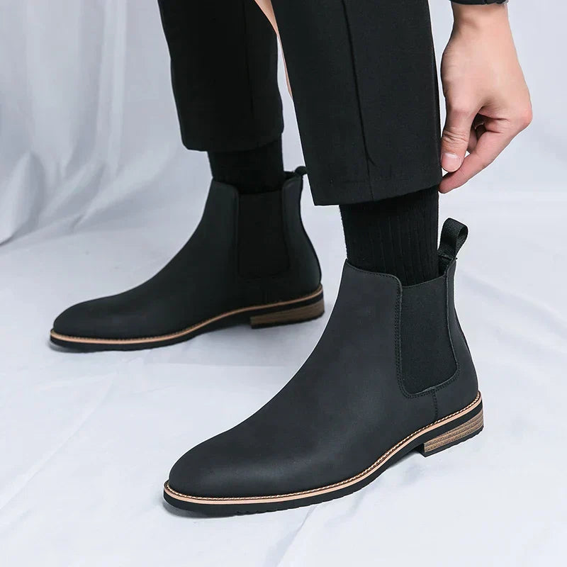 Kayden™ | Chelsea boots i läder