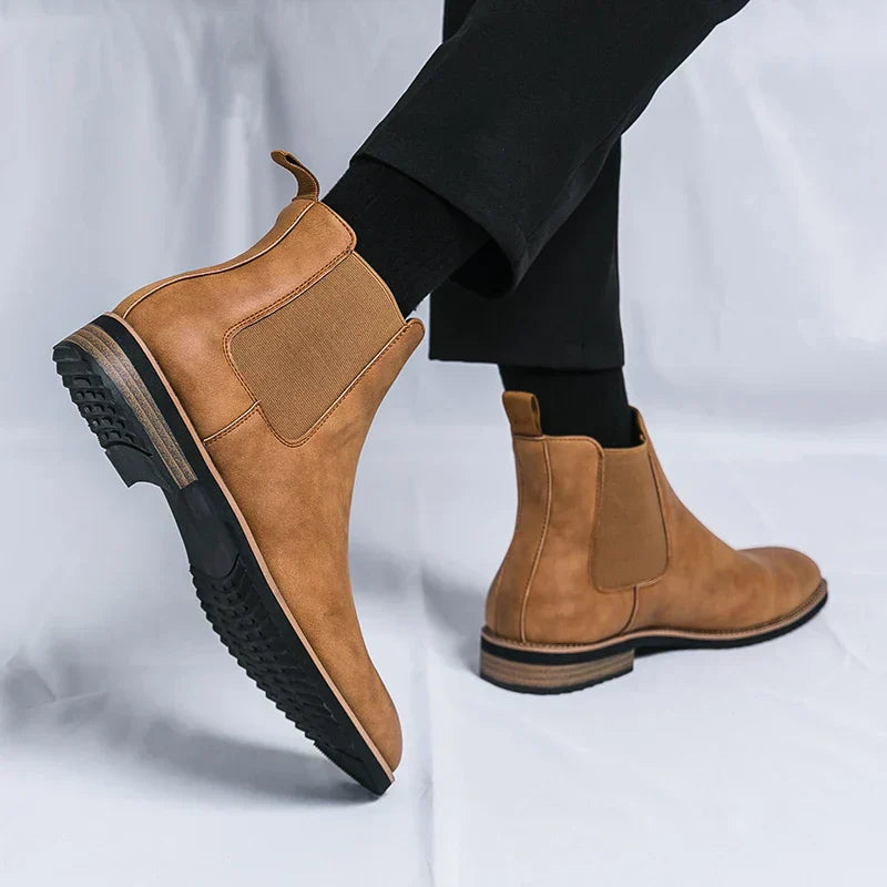 Kayden™ | Chelsea boots i läder