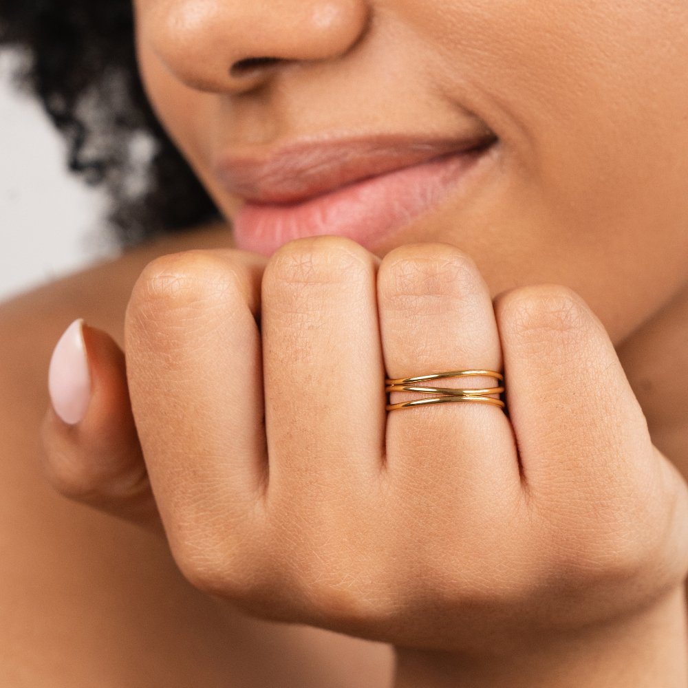 Gold Infinity Loop Ring