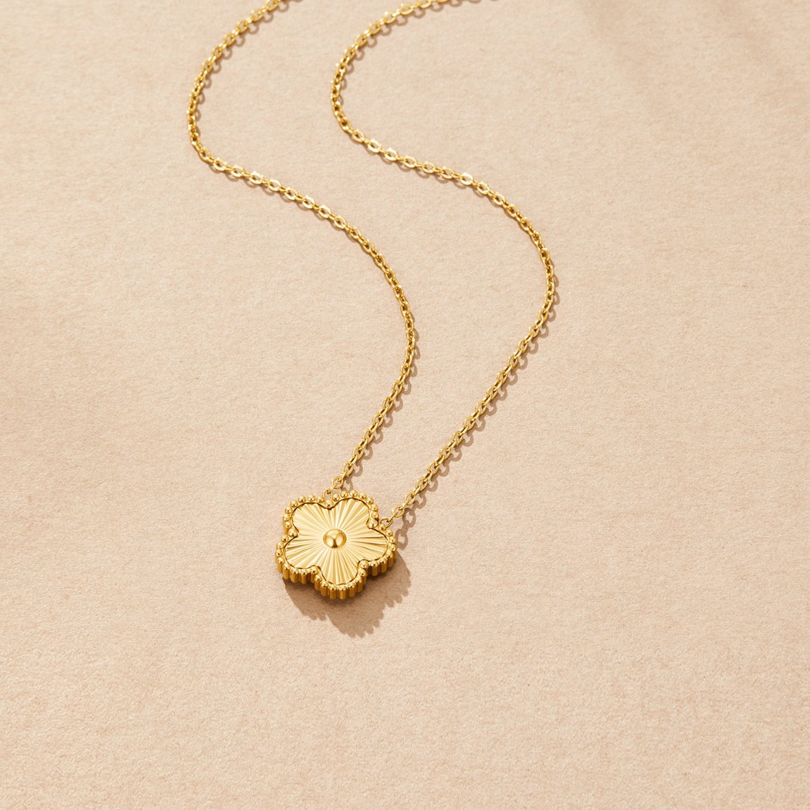 Golden Clover Necklace