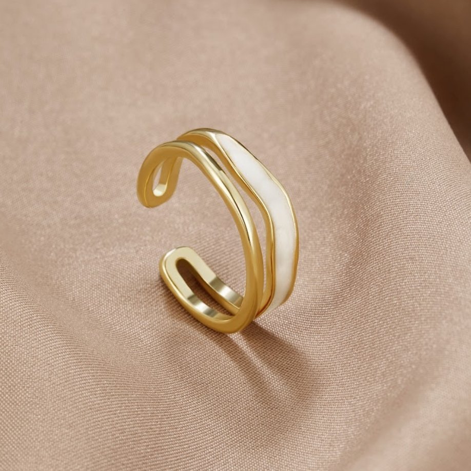 Layered Sahara Gold Ring