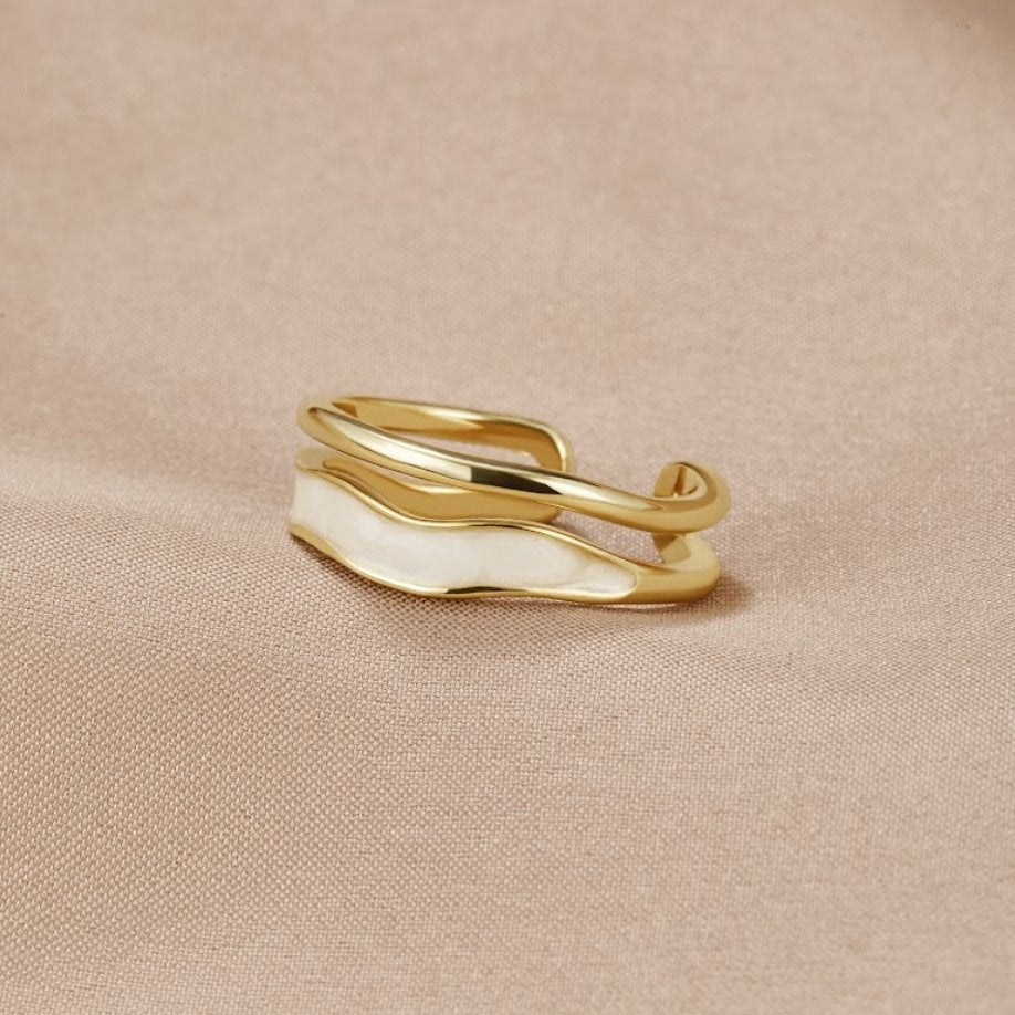 Layered Sahara Gold Ring