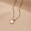 Lucia White Shell Pendant Necklace