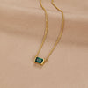 Monica Green Emerald Necklace