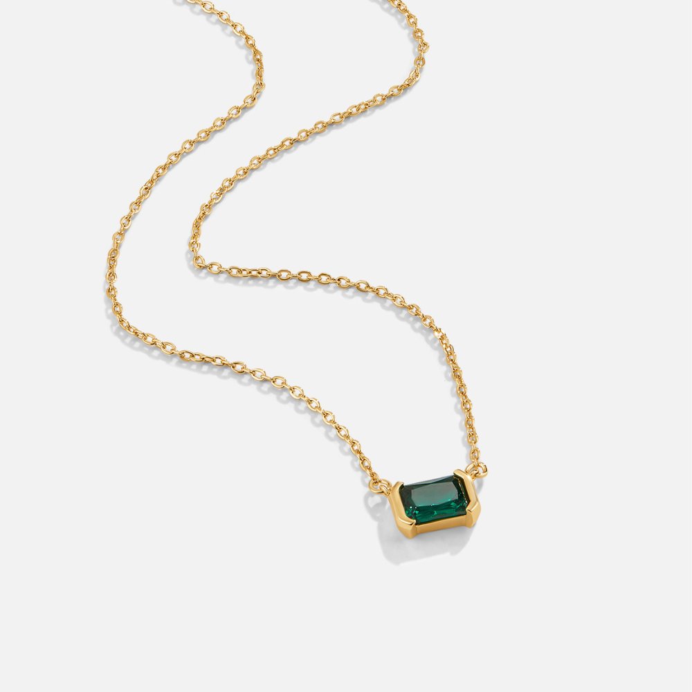 Monica Green Emerald Necklace