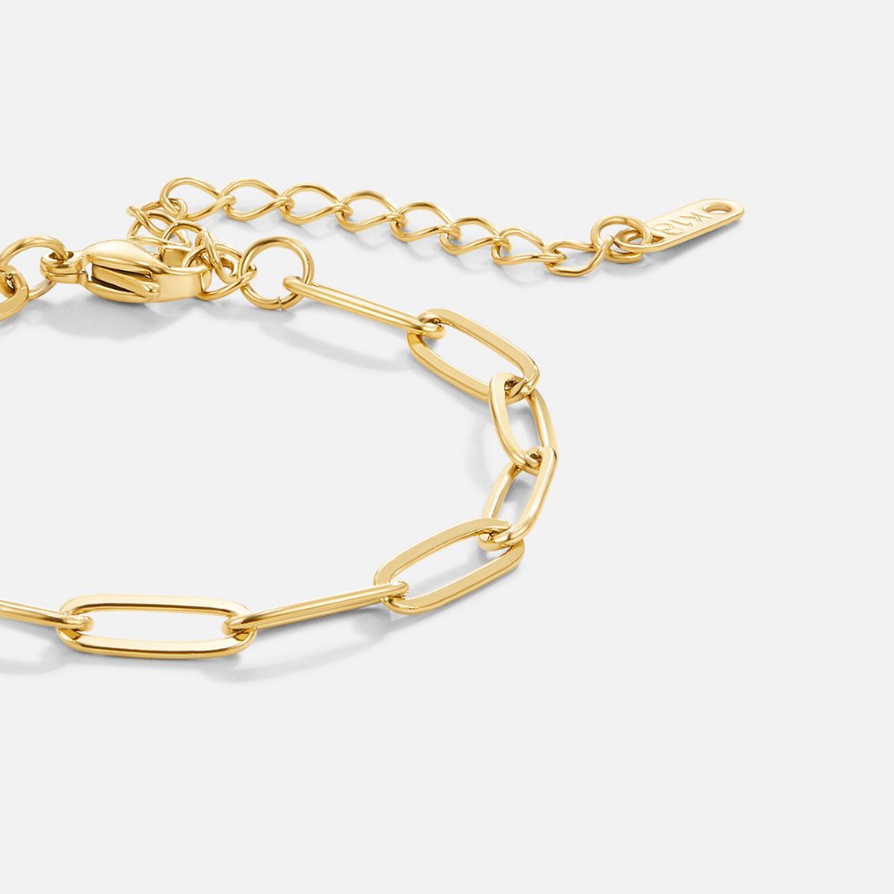 Paperclip Gold Bracelet