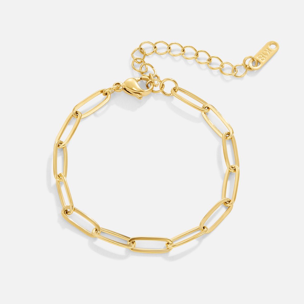 Paperclip Gold Bracelet