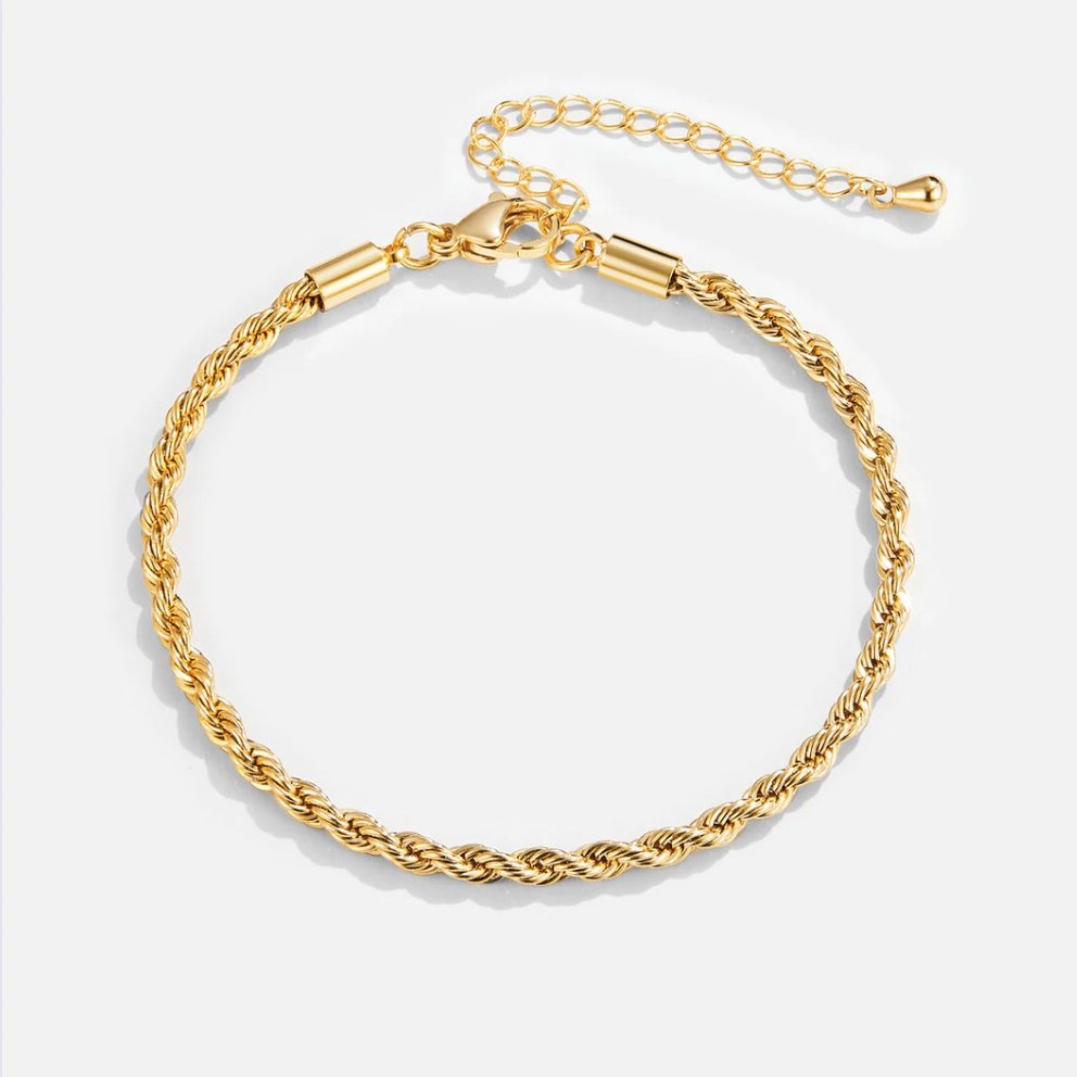 Twisted 18K Gold Bracelet